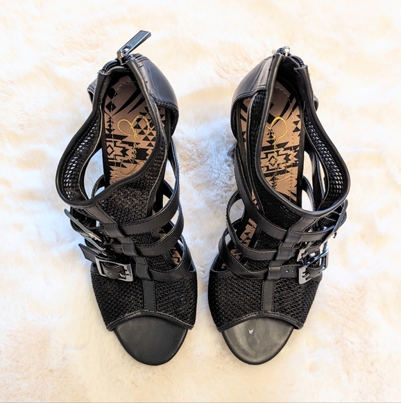 Jessica Simpson Black Heels, Size 6 - Picture 3 of 3
